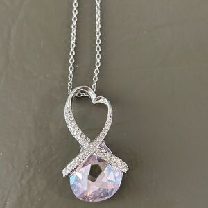 Swarovski Heart Twist Necklace
